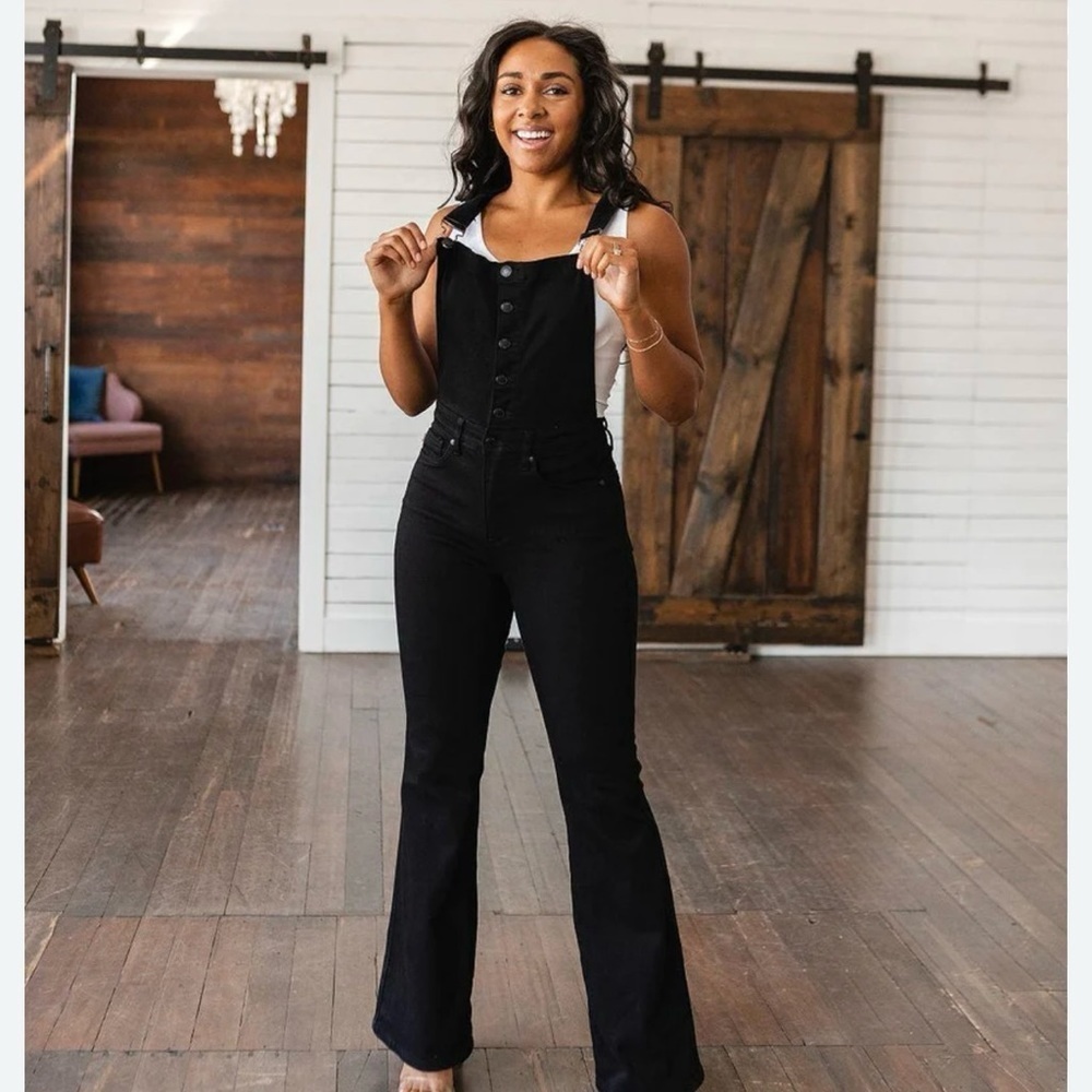 NWT Boutique Judy Blue High waisted top retro flare overall
